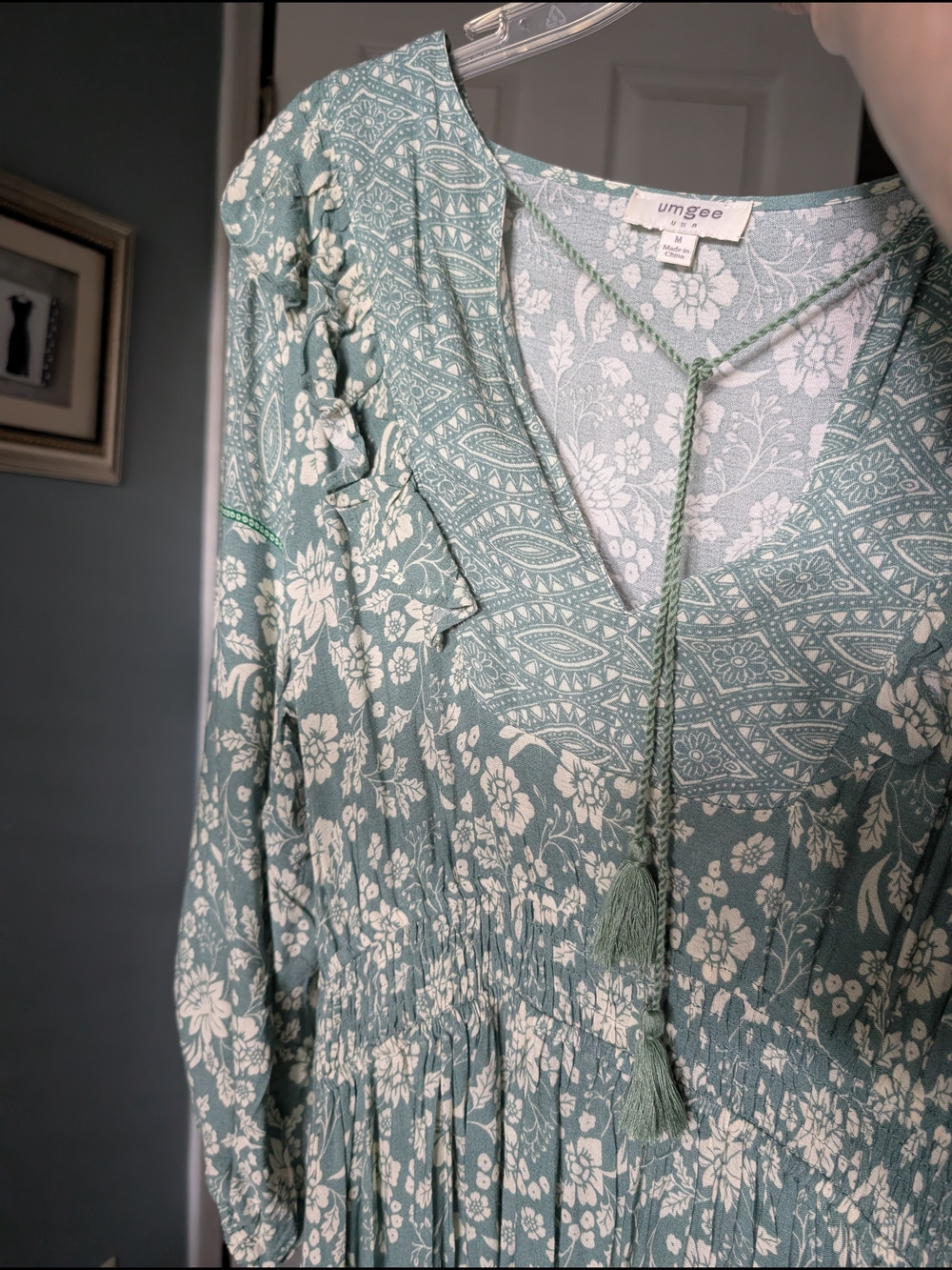 Umgee Floral Maxi Dress - Picture 16 of 16